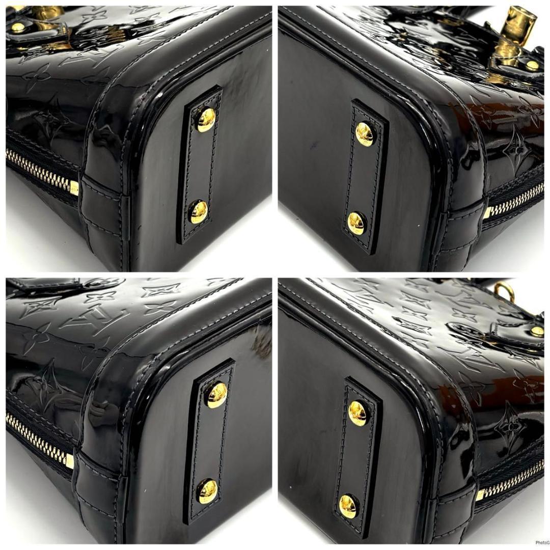 【超美品】ルイヴィトン ヴェルニ アルマBB エナメル ブラック ハンドバッグ