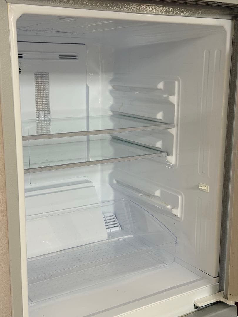 【床マット付き】上開き冷蔵庫 ガラス棚付き