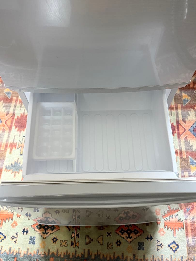 【床マット付き】上開き冷蔵庫 ガラス棚付き