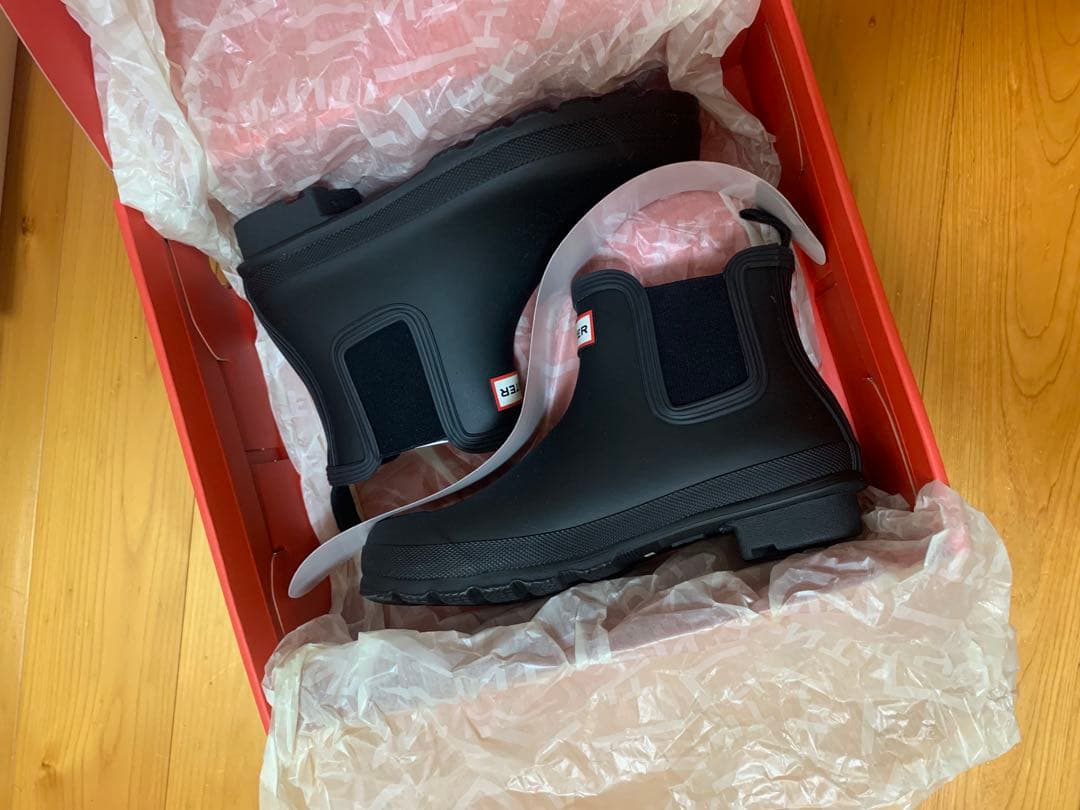 HUNTER レディース オリジナル チェルシー ブーツ - ブラック