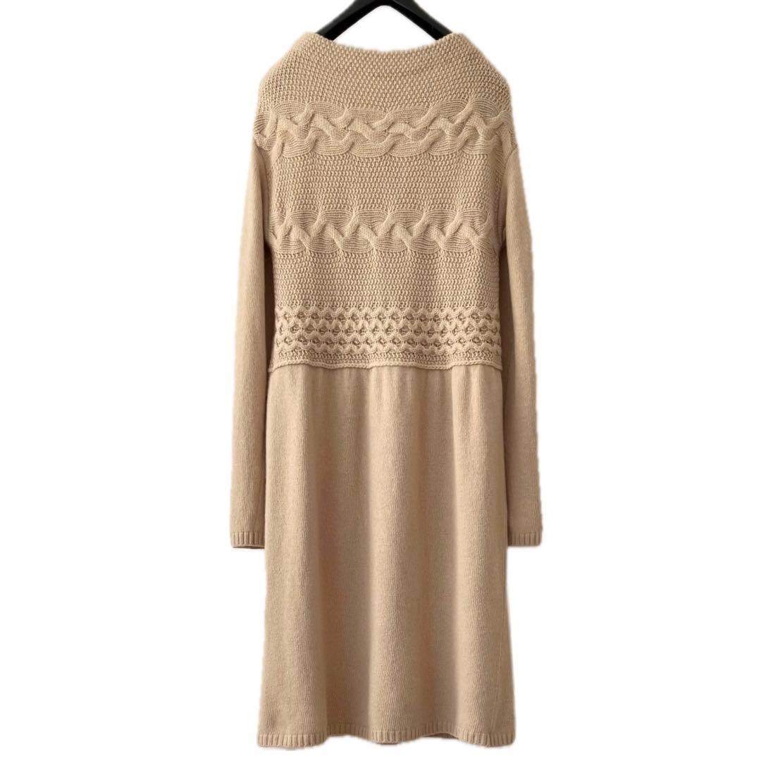 美品 MaxMara マックスマーラ カシミヤ アンゴラ ニット ワンピース
