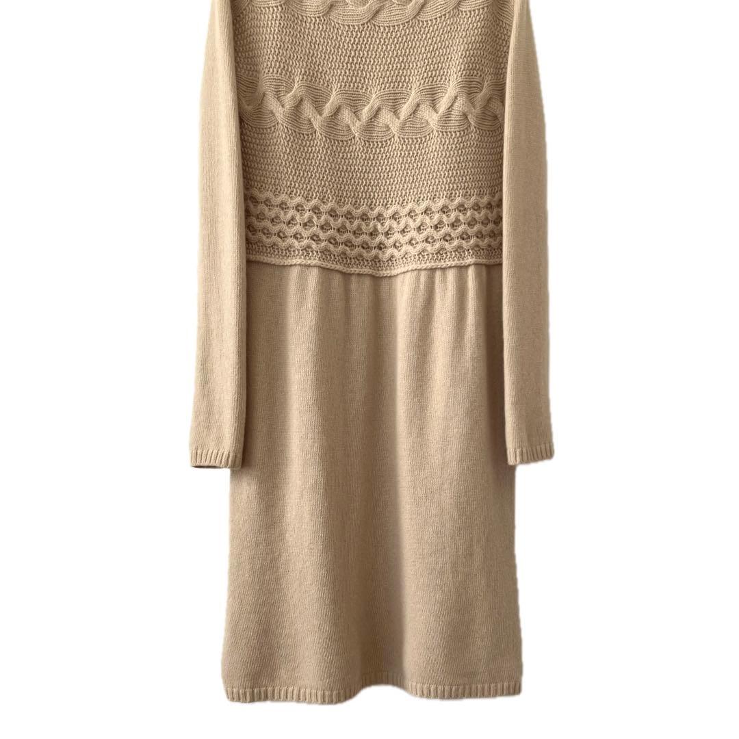 美品 MaxMara マックスマーラ カシミヤ アンゴラ ニット ワンピース