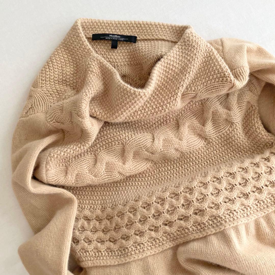 美品 MaxMara マックスマーラ カシミヤ アンゴラ ニット ワンピース