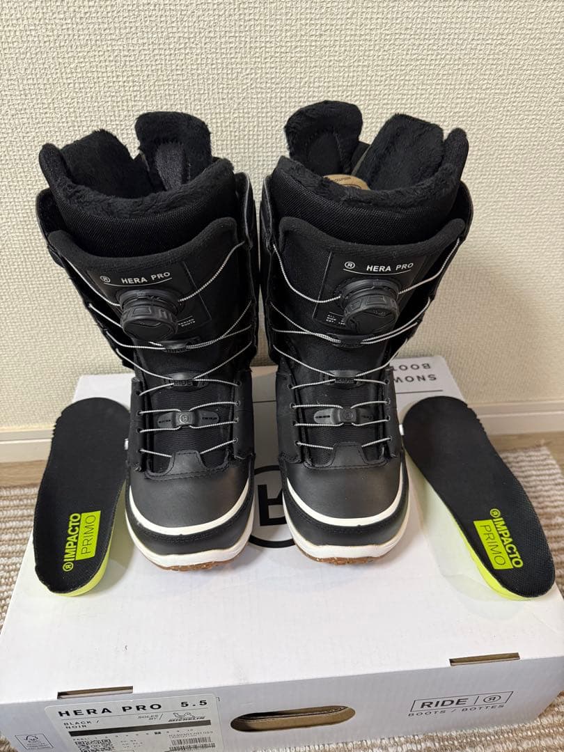 RIDE HERA PRO 5.5 22.5cm ブラック スノーボードブーツ