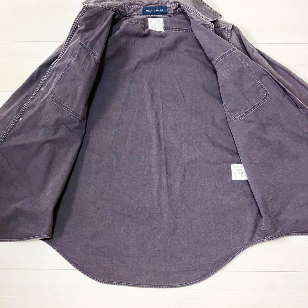 美品✨ マディソンブルー 長袖 コットンシャツ B刺繍