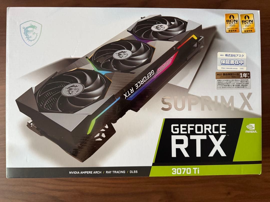 グラフィックボード・グラボ・ビデオカード MSI GeForce RTX 3070 Ti SUPRIM X