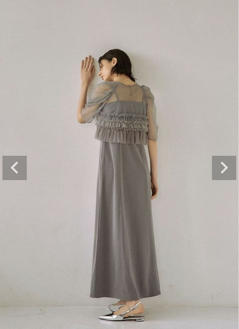 値引き交渉可　LE’RURE Ruffletulleairydress リルアー