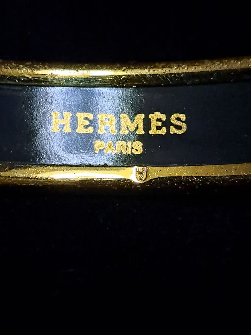 モグラのおじさん 希少！HERMES エマイユPM バングル 猫