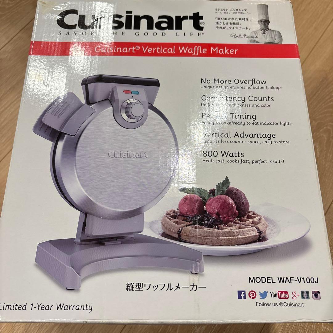 Cuisinart クイジナート 縦型ワッフルメーカー WAF-V100J