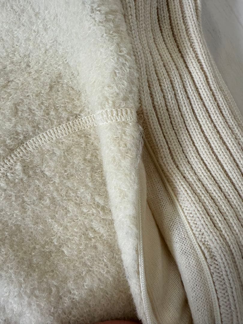 WAAC ボアベスト　ジャケット サイズ2 アイボリー