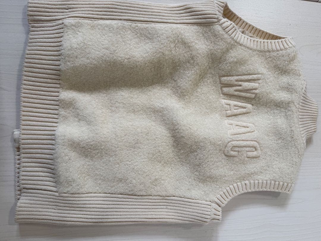 WAAC ボアベスト　ジャケット サイズ2 アイボリー