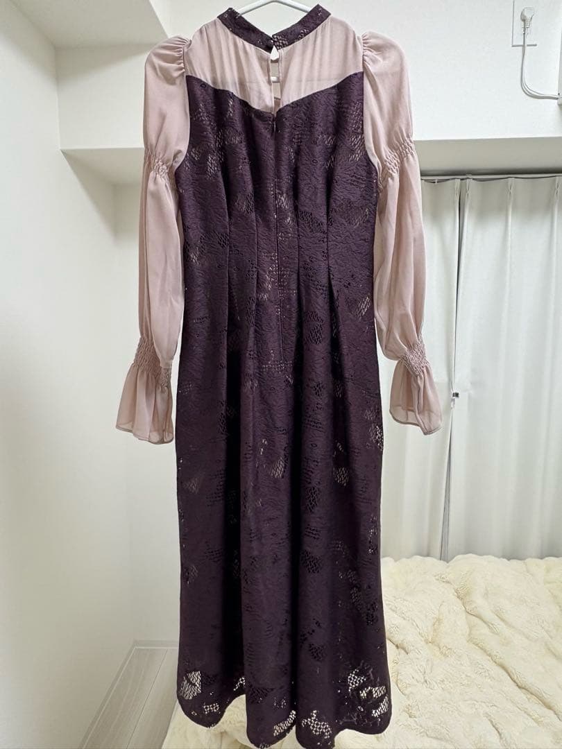 アシンメトリータックドレス