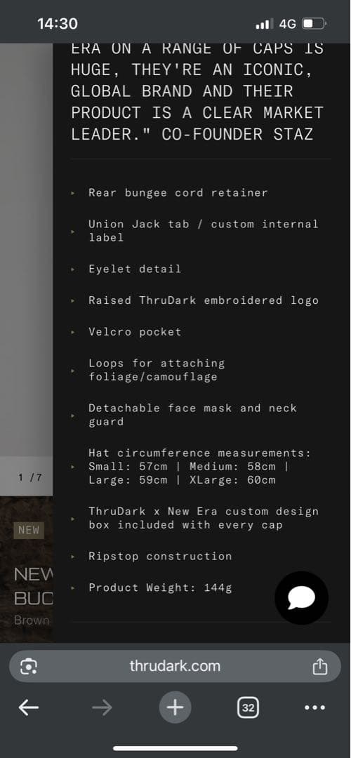 帽子 NEW ERA DESERT STORM BUCKET HAT ThruDark