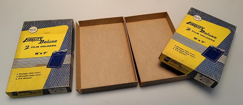 FIDELITY Deluxe　5x7 大判カメラ用フィルムホルダー 5枚セット