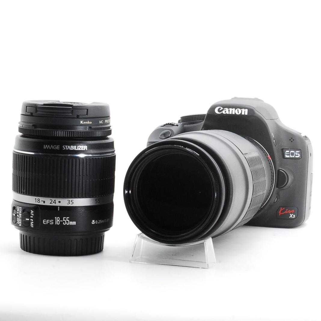 Canon Kiss X3 手ブレ補正ダブルレンズ✨初心者安心