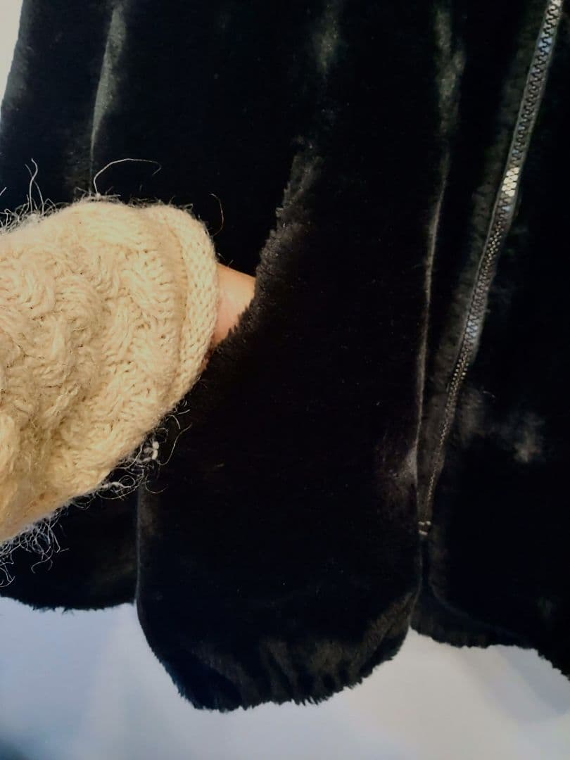 vintage エコファーブルゾン パーカー made in usa