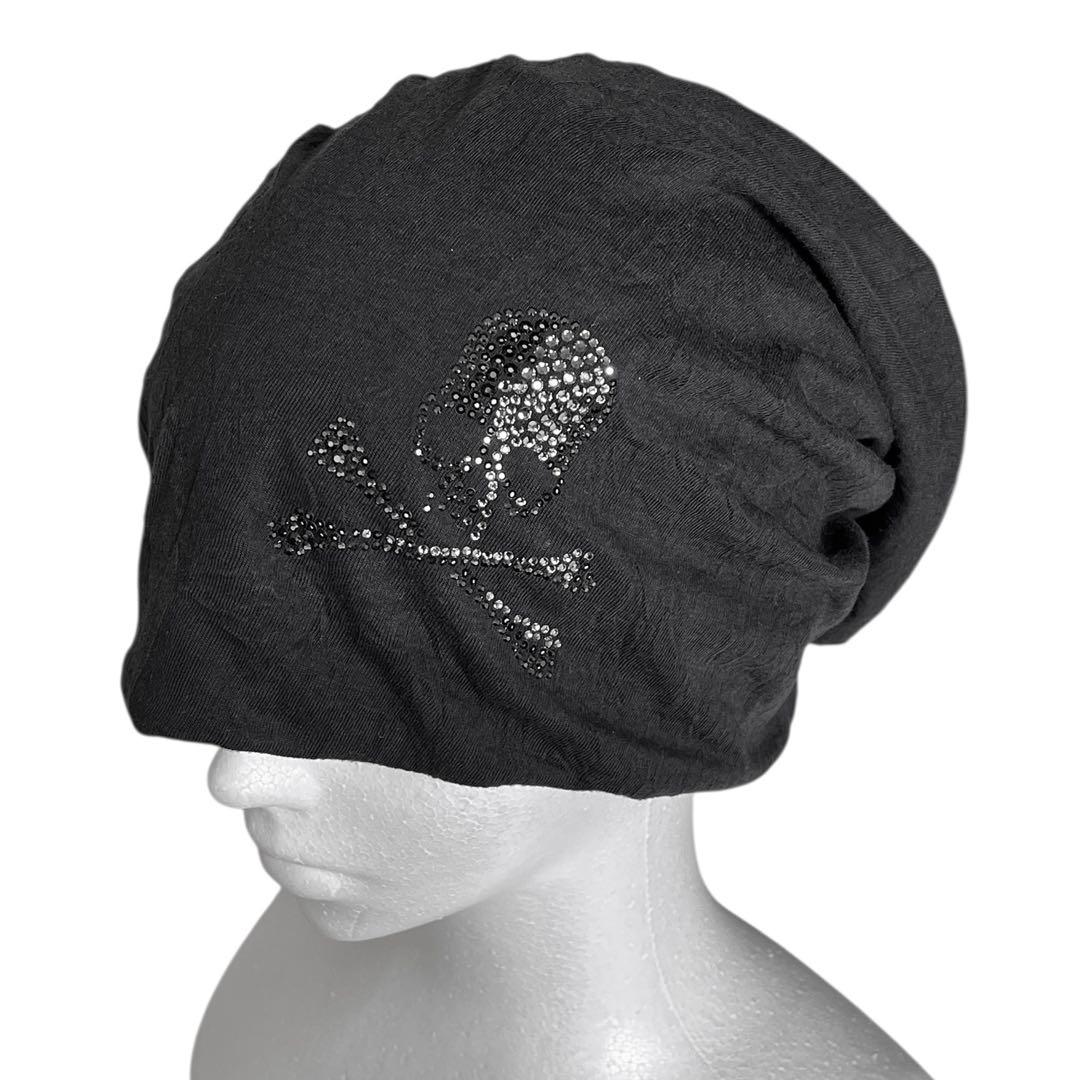 帽子 00s Roen Swarovski Skull Balloon Beanie