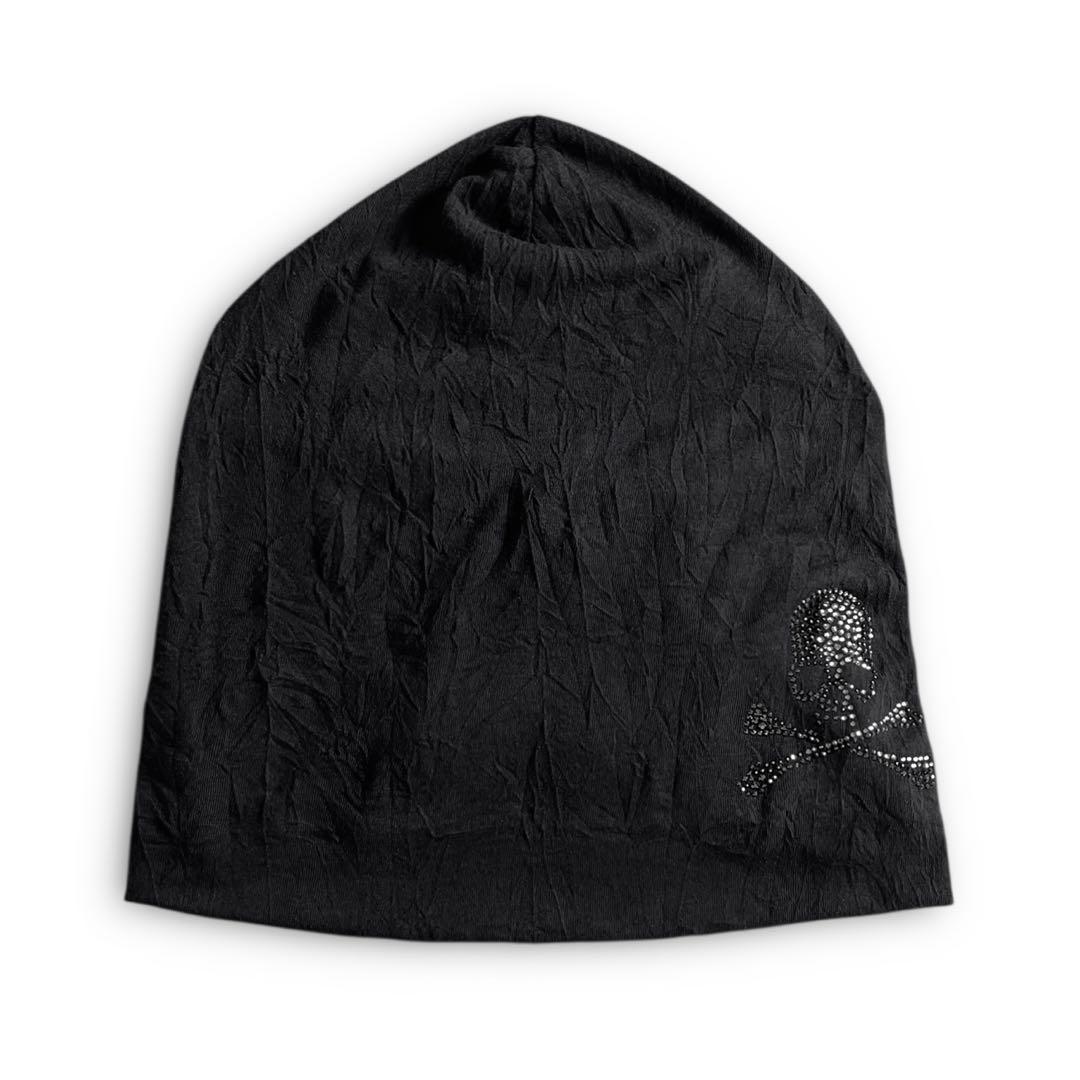 帽子 00s Roen Swarovski Skull Balloon Beanie