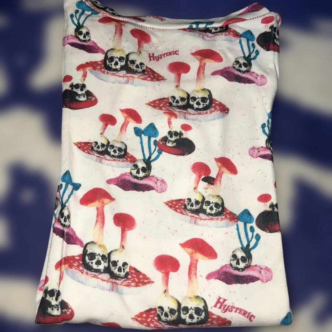 HYSTERIC GLAMOUR スカルキノコ長袖Tシャツ