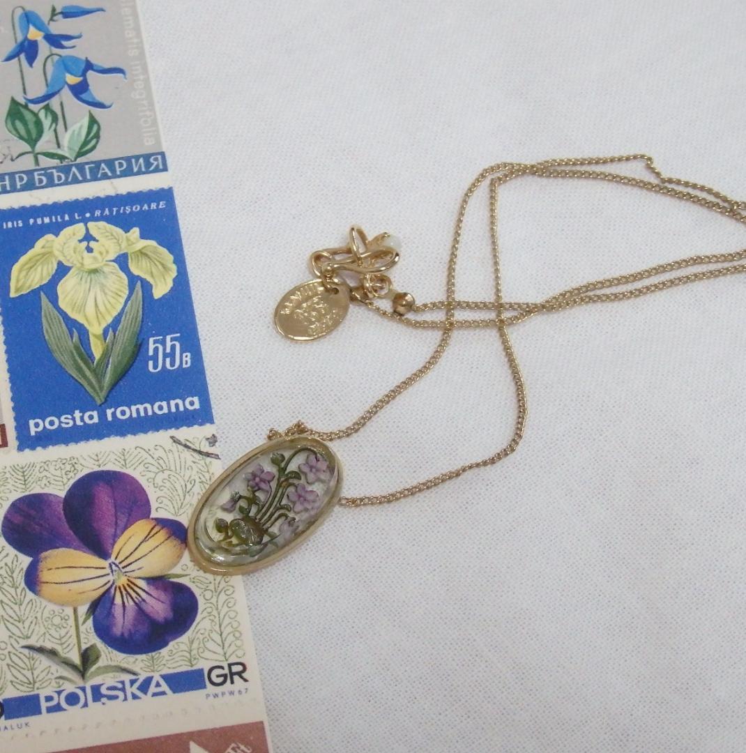 美品 ジュンコパリ Junco Paris スミレ ネックレス