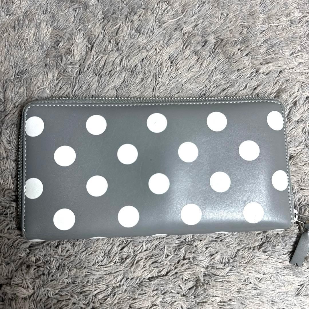 COMME des GARCONS 長財布 ラウンドファスナー ドット