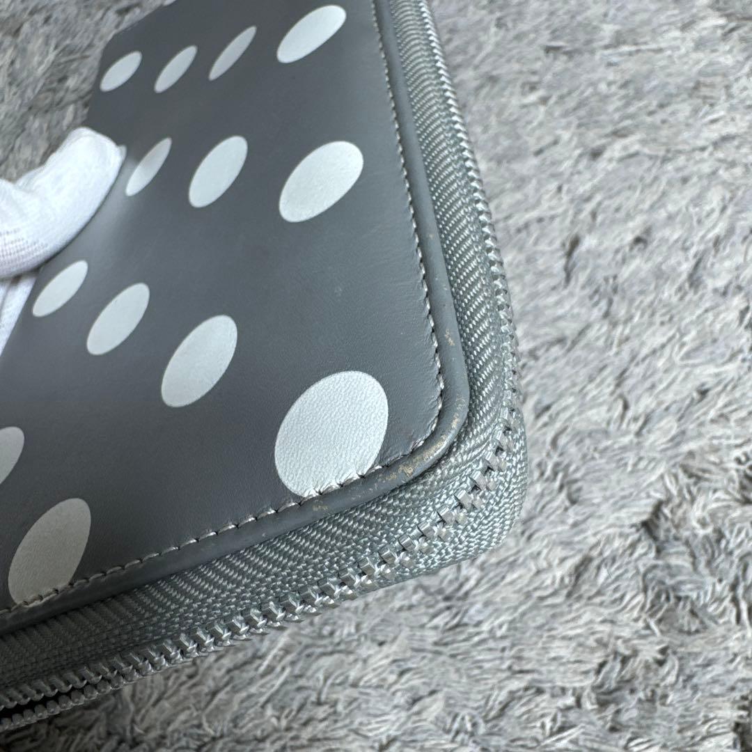 COMME des GARCONS 長財布 ラウンドファスナー ドット