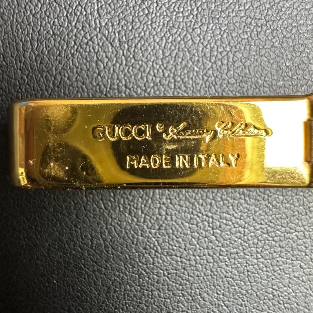 GUCCI グッチ ゴールド ネクタイピン カフス セット ケース付