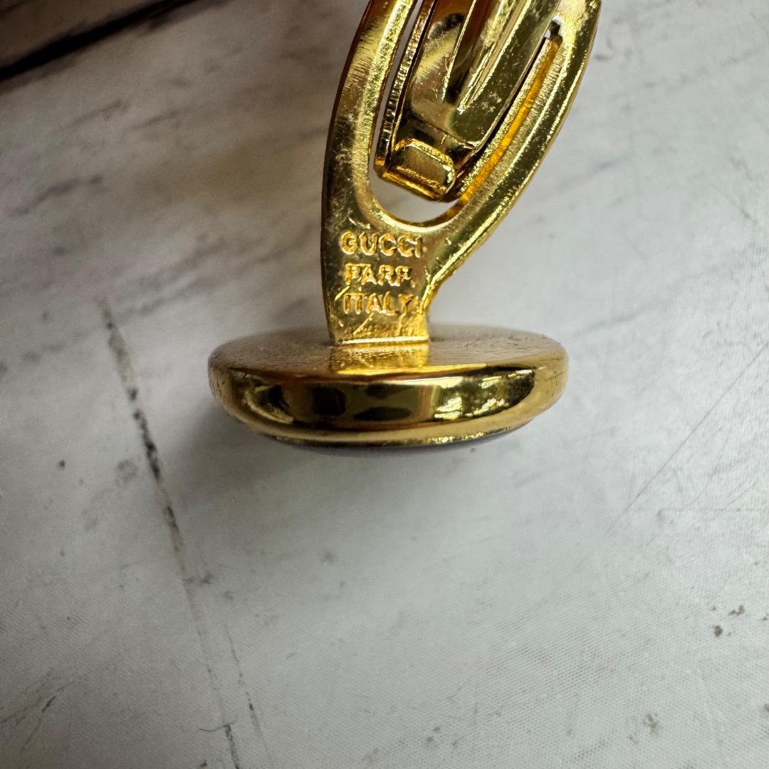 GUCCI グッチ ゴールド ネクタイピン カフス セット ケース付