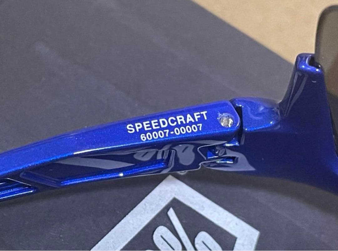 100% サングラス speedctaft Gloss Cobalt Blue