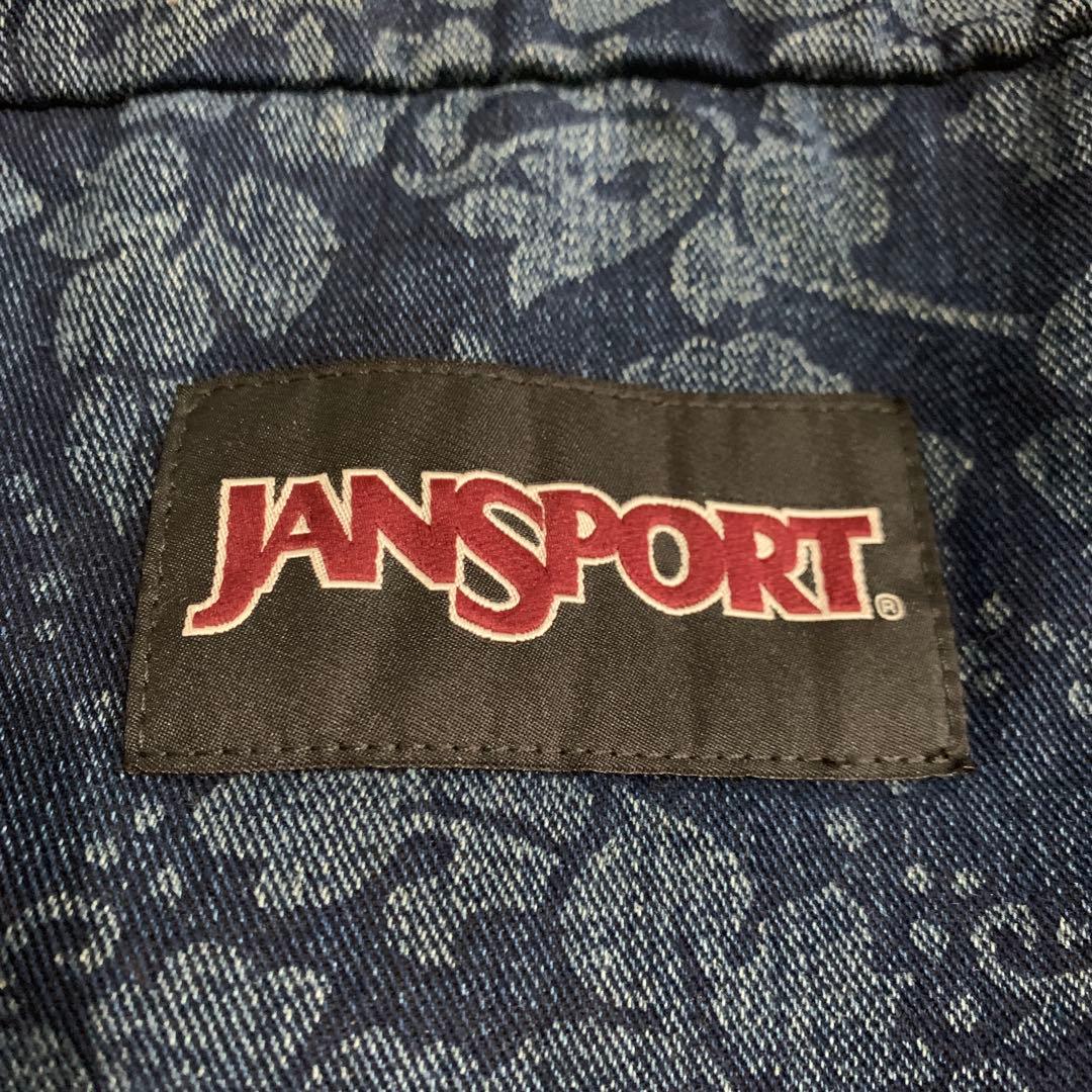 jansport 総柄　インディゴカラー　リュック　バックパック
