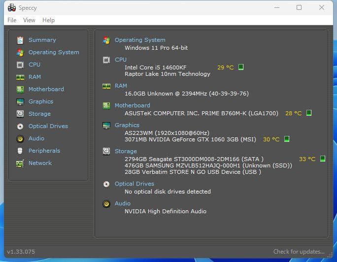 i5-14600KF 新品ケース DDR5-16G win11 office