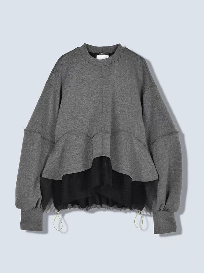 トップス OMMO MESH DOCKING WAVE TOP