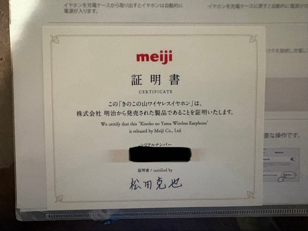 きのこの山　ワイヤレスイヤホン