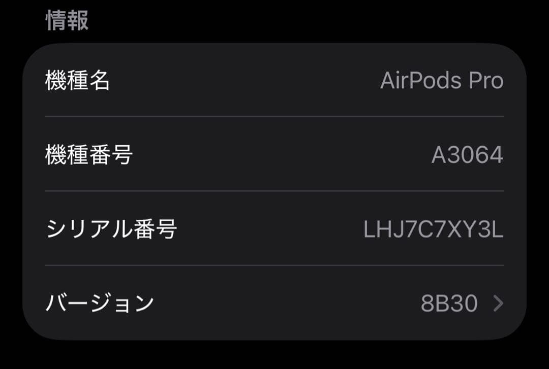 AirPods Pro第三世代 本体のみ
