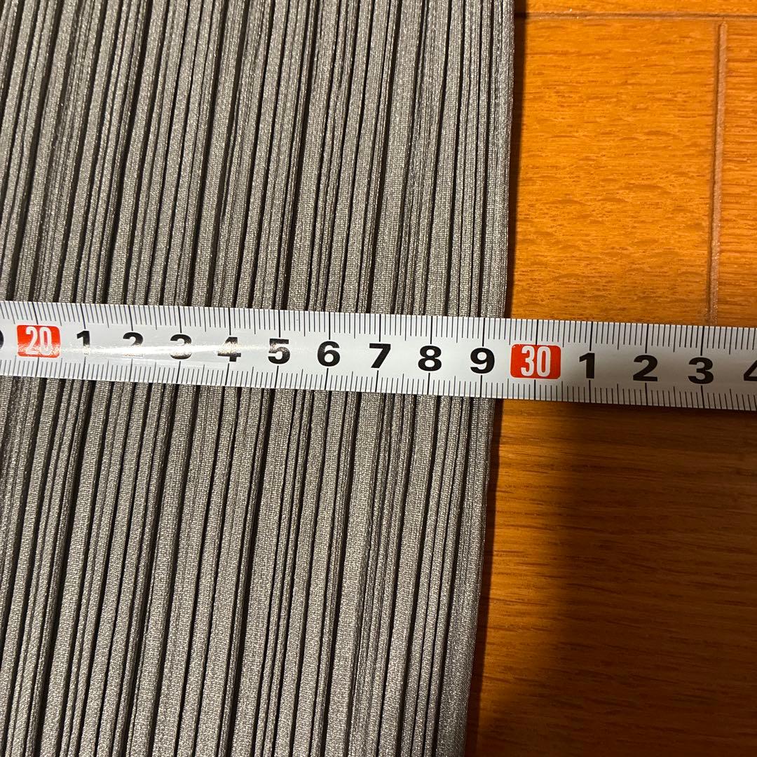 プリーツプリーズパンツ　グレー　S