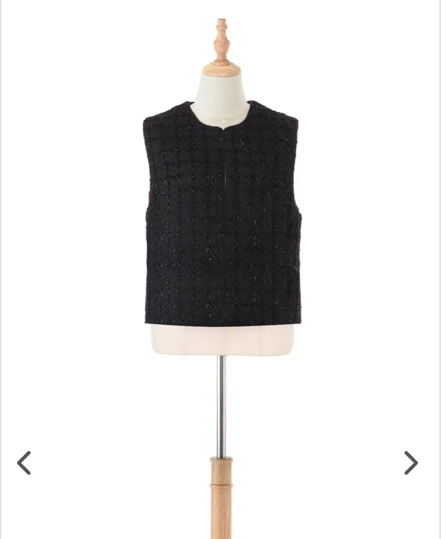 REIMI collaborationボリュームFOXファーツイードジレ