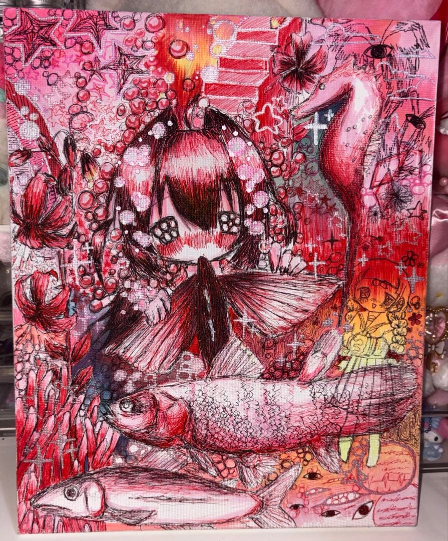 デカめキャンバスイラスト