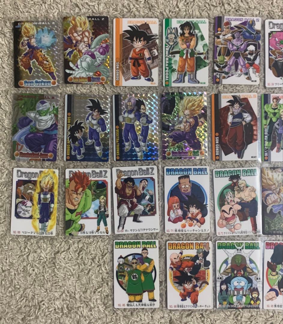 ドラゴンボールZ グミ　プラスチックカード　43枚　カード　日本製　裏面青　赤