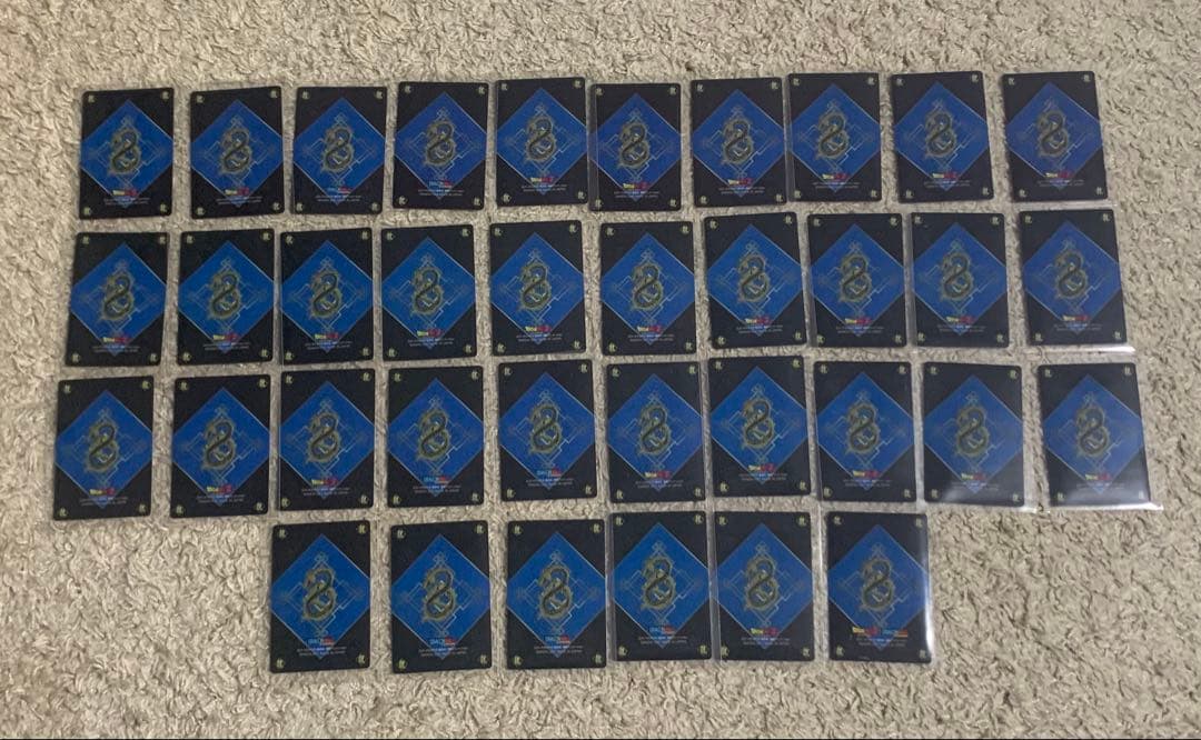 ドラゴンボールZ グミ　プラスチックカード　43枚　カード　日本製　裏面青　赤