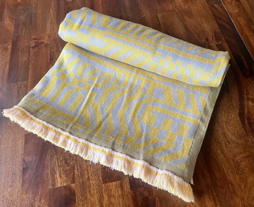 IDEE 柚木沙弥郎デザイン ブランケット シマウマ　約168×180㎝