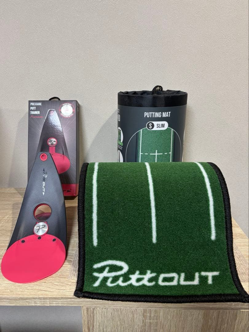 【美品】パットアウトパターマット スリム＋プレミアムプレッシャーパットトレーナー