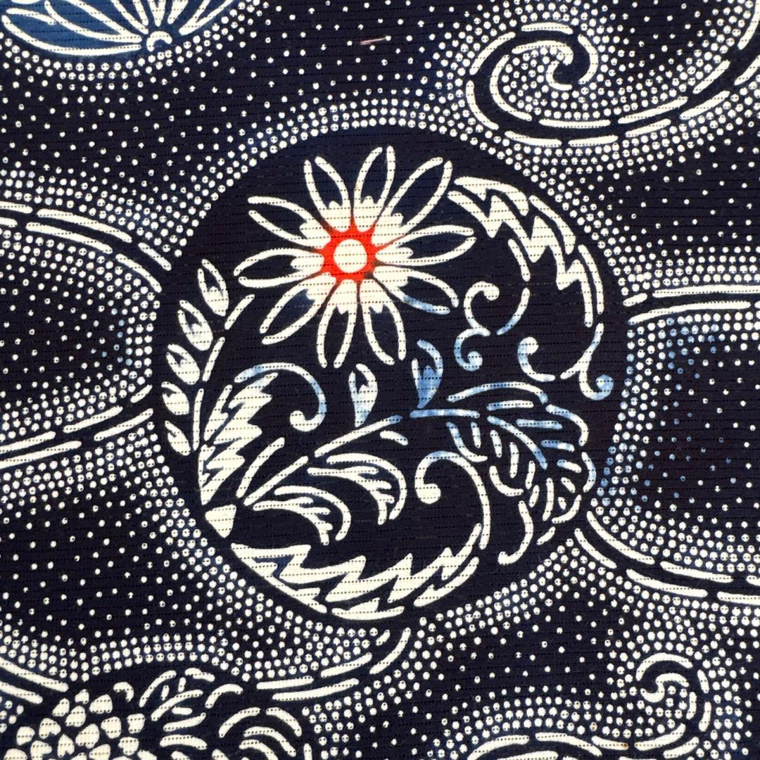 高級手芸　綿絽　本染ゆかた反物