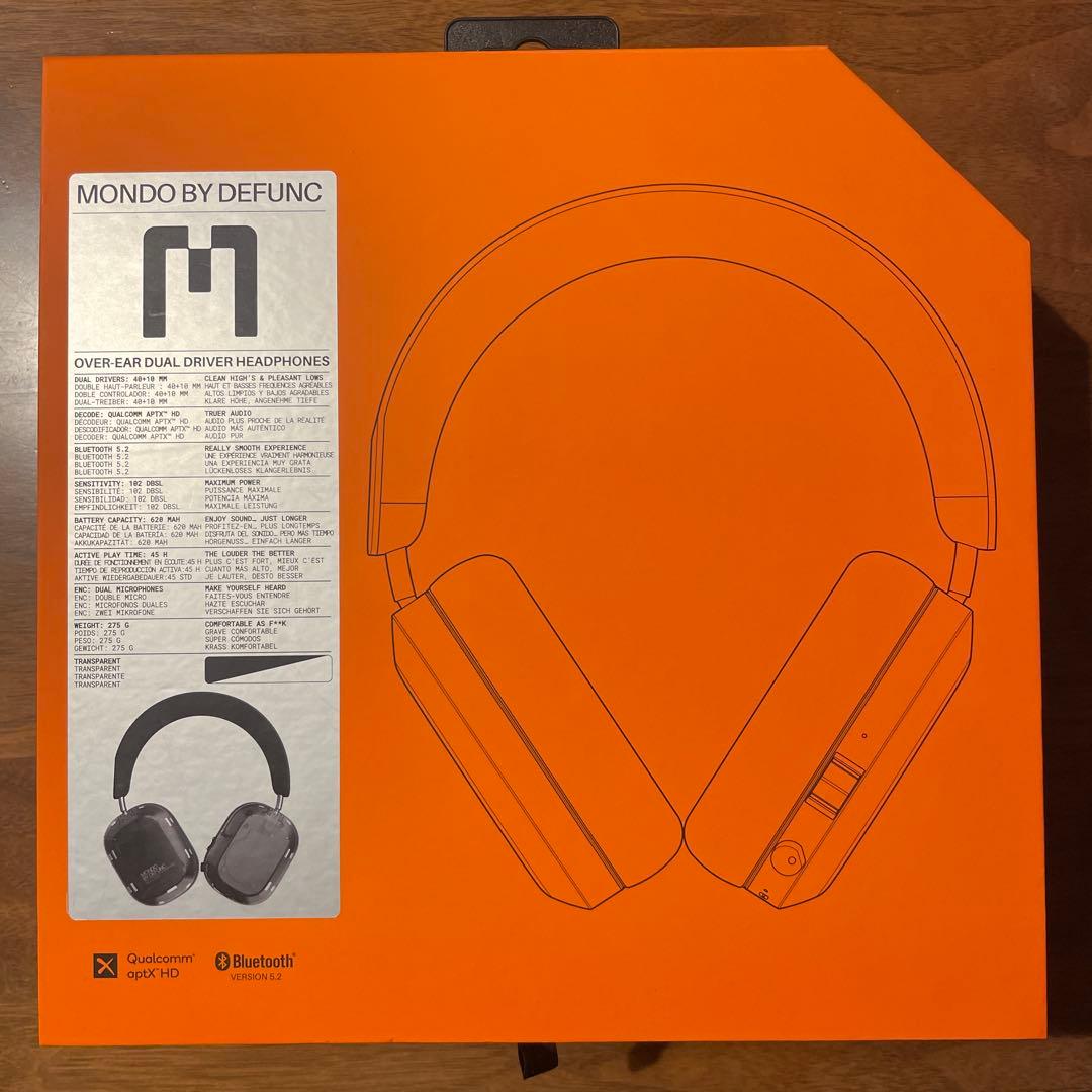 ヘッドホン mondo by defunc overear headphones