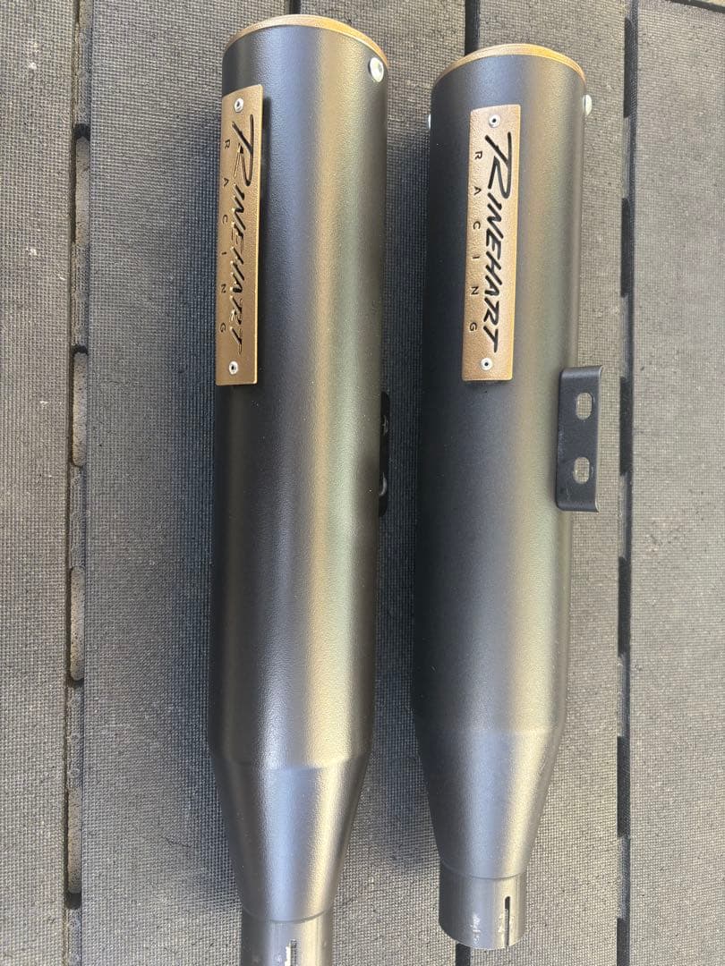 ハーレー ラインハート 3.5インチ スリップオンマフラー M8ソフテイル