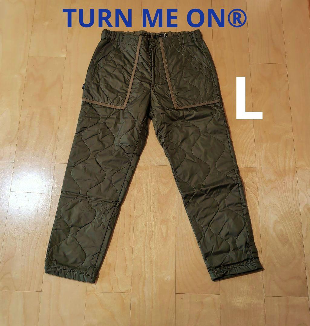 t*e様 TURN ME ON® キルティングイージーベイカーパンツ オリーブ