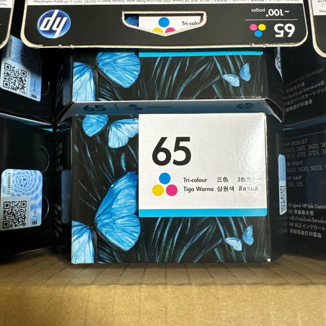 HP 純正インク HP65 3色カラー N9K01AA 60個