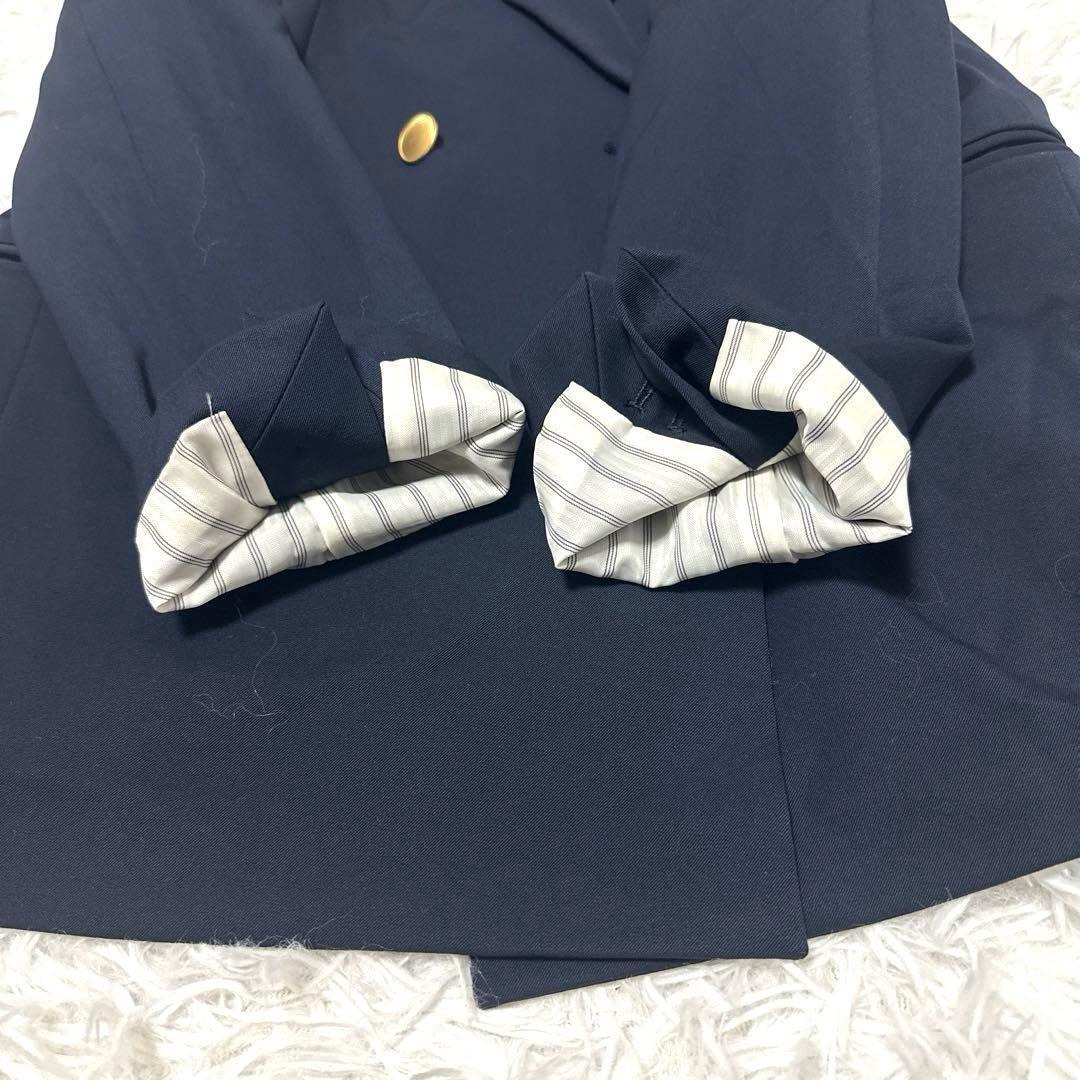 スピックアンドスパン テーラドジャケット 金ボタン ダブルブレスト ネイビー S