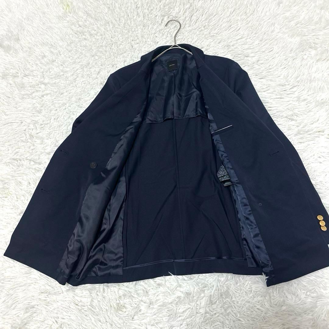 スピックアンドスパン テーラドジャケット 金ボタン ダブルブレスト ネイビー S