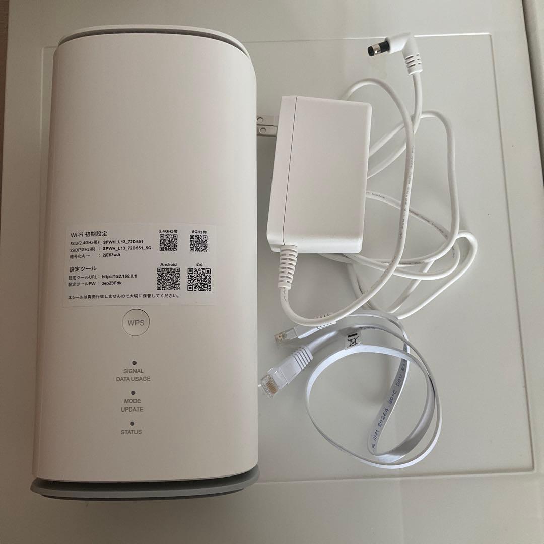 Speed Wi-Fi  5G L13 箱/説明書付き