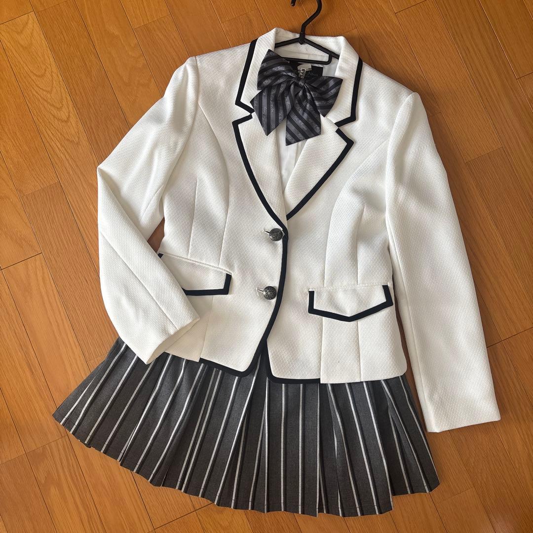 キャサリンコテージ　卒服　160　セレモニー　フォーマルスーツ　白